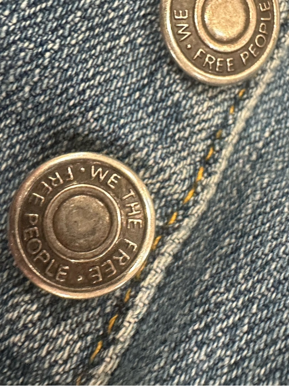 Distressed grunge festival Denim Jacket free people boho - Picture 10 of 12